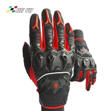 

XUE YU Cow Leather Microfiber Motorcycle Gloves Shockproof Protective Motocross Motorbike Guantes Luva Guanti Gants Moto MTO-015