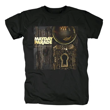 

Bloodhoof Free shipping Mayday Parade Tales Told By Dead Friends cover men's rock Black cotton T-shirt Asian Size