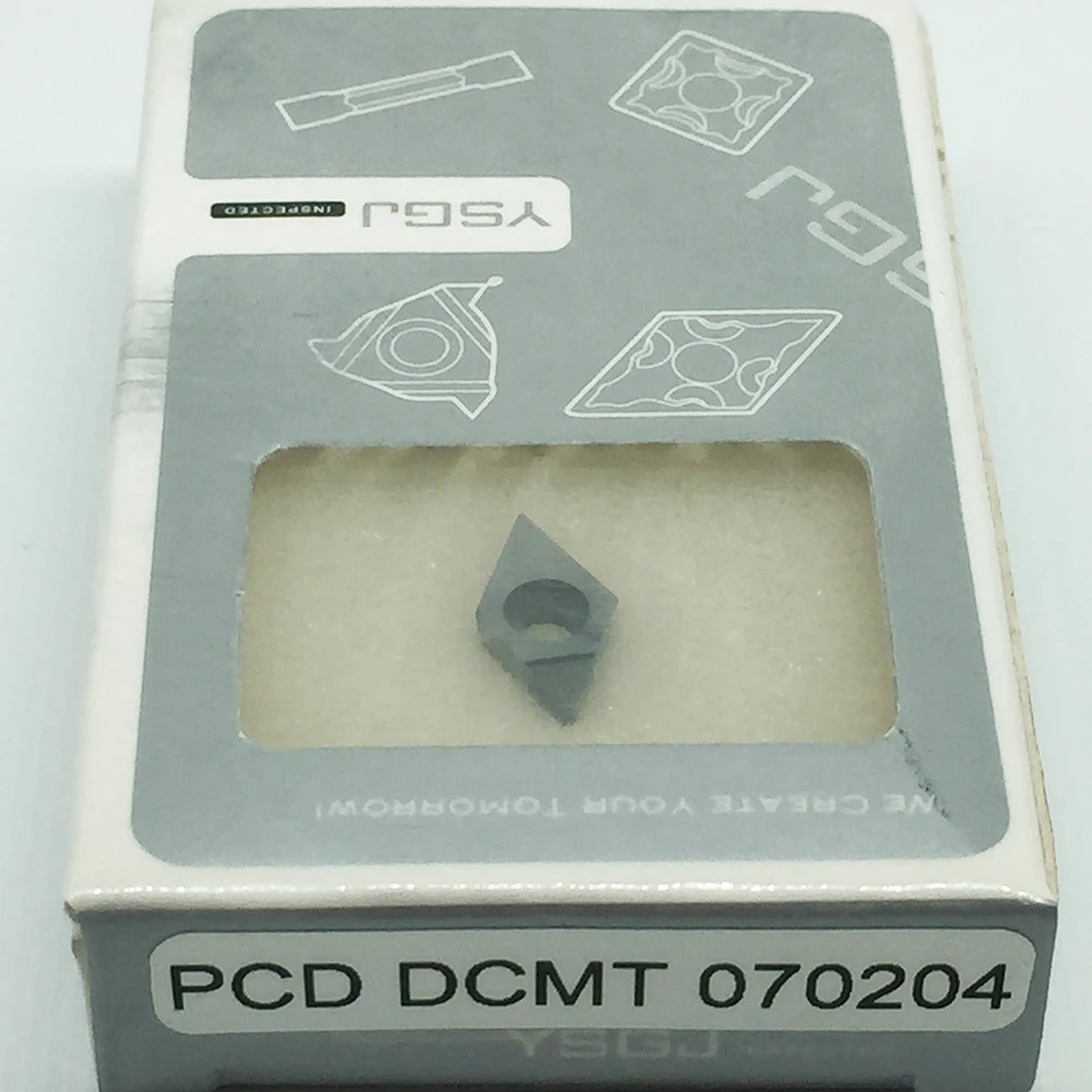 2pcs DCMT copper Polycrystalline diamond tools DCGT070204 PCD for Aluminum 