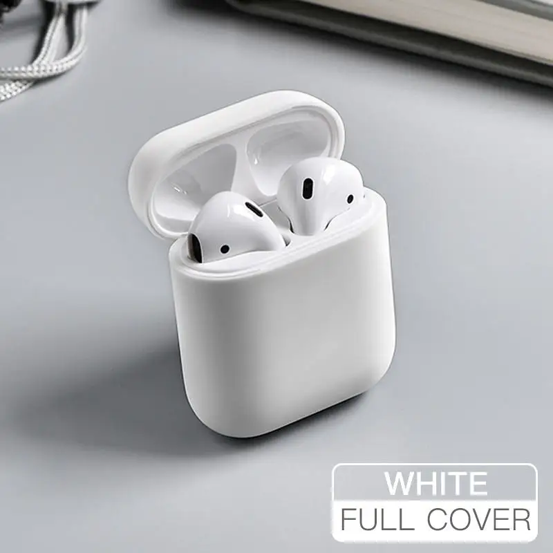 Оригинальные жидкие силиконовые чехлы для наушников для Apple AirPods 1 2 аксессуары Чехлы беспроводные Bluetooth Air Pods защита Earpods - Цвет: White