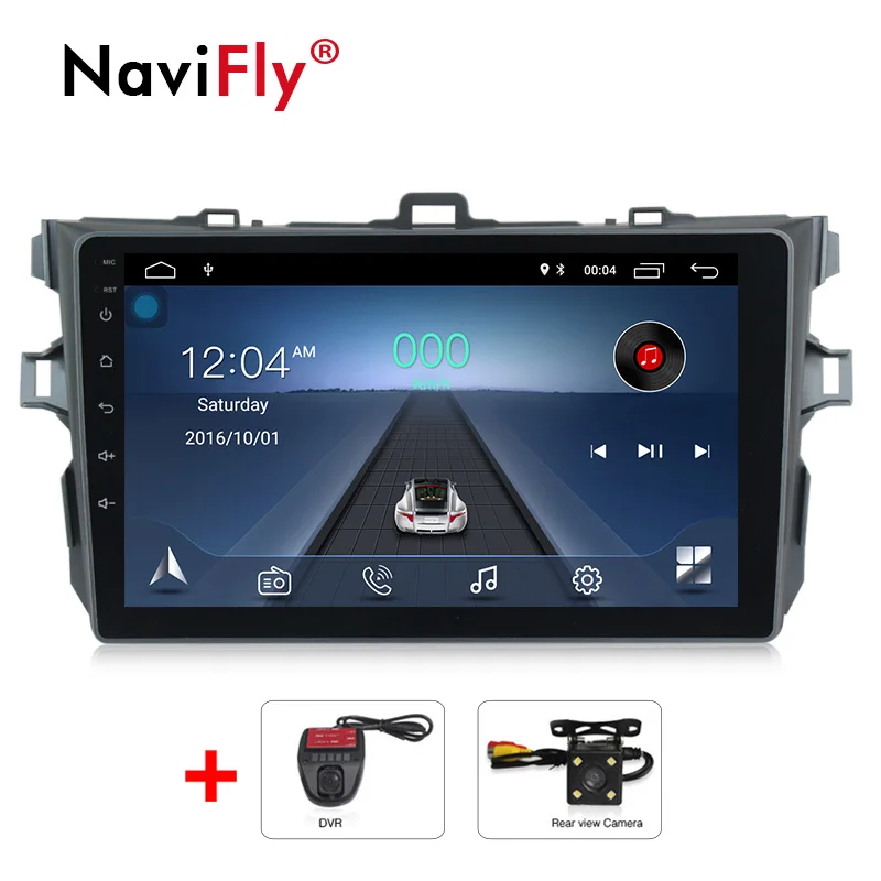 

Free shipping! 9" Android 8.1 Car radio multimedia player GPS Navigation for Toyota Corolla 2007-2011 radio video BT WIFI RDS