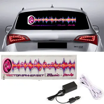 

90*25cm music car sticker music equalizer car styling neon light car music Rhythm LED Flash Light led car Decoration Lamps