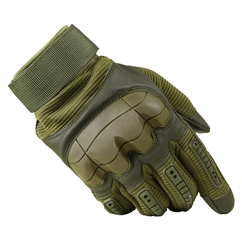 Leather Full Finger Combat Gloves 