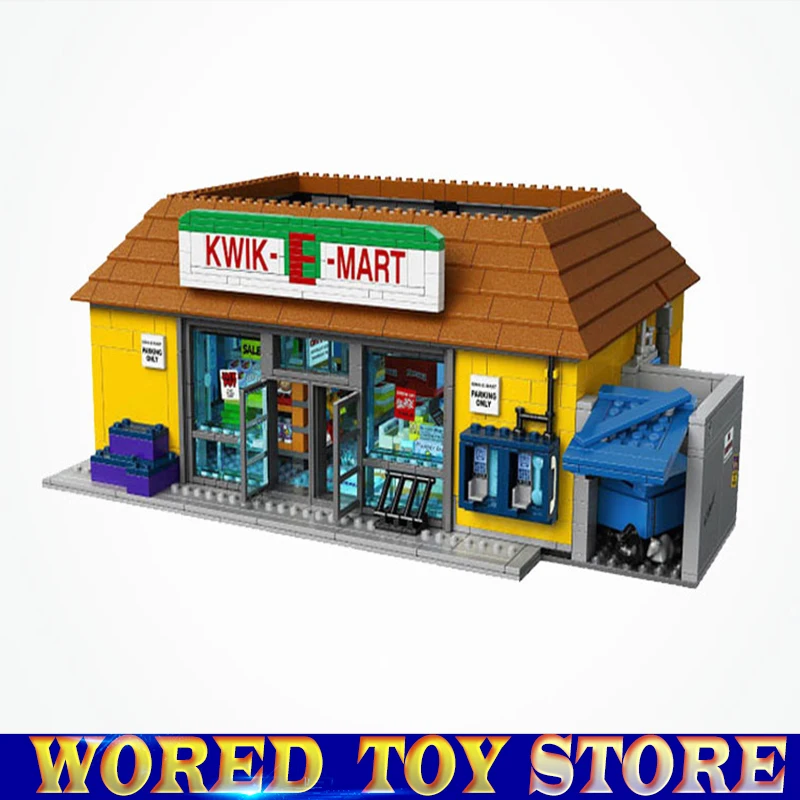 

Lepin 16004 2232Pcs the Simpsons KWIK-E-MART Action Model Building Block Bricks Compatible legoed 71016 Boy gift