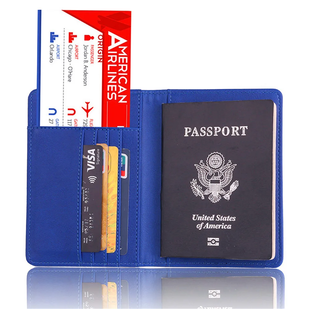 BISI GORO универсальная дорожная Обложка для паспорта для женщин и мужчин из искусственной кожи чехол для паспорта Rfid Держатель для паспорта дизайнерский чехол для путешествий