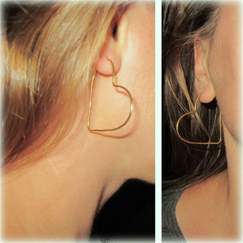 

Hot New 6 cm Large Hoop Earrings Women Color Gold Jewelry Fashion Bijoux Earrings Birthday Drop Accessory Gifts