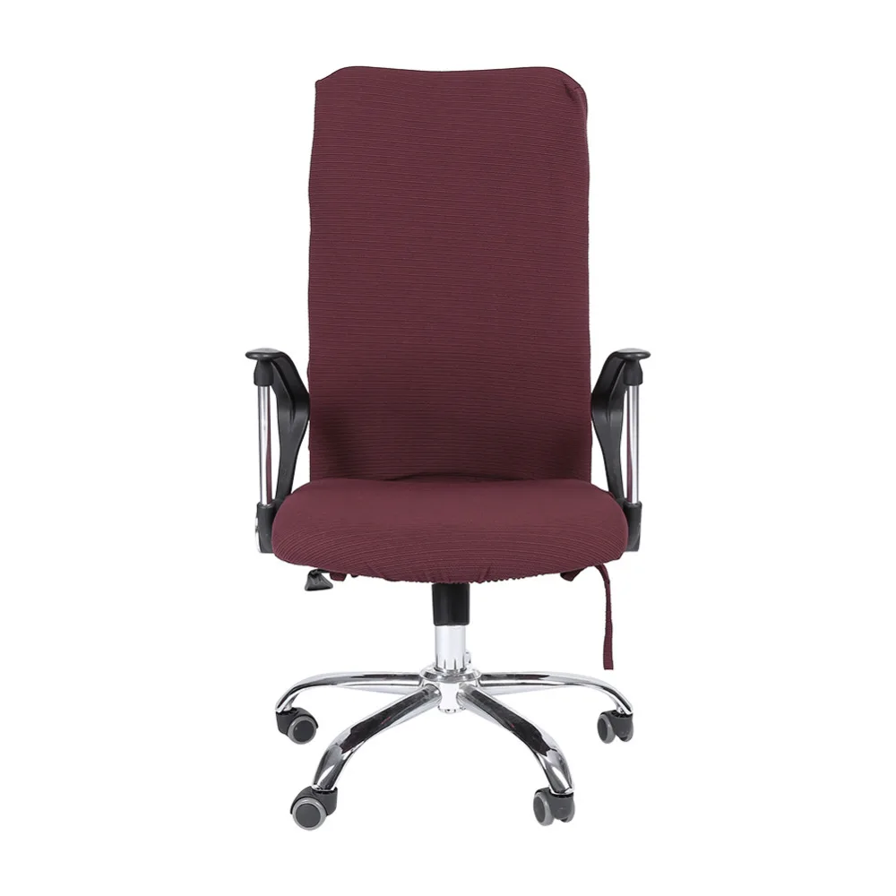 S/M/L спандекс покрытия для офисных стульев чехол подлокотник чехол для компьютерного сиденья стул поворотный стул эластичный антимакассарный чехол для сиденья