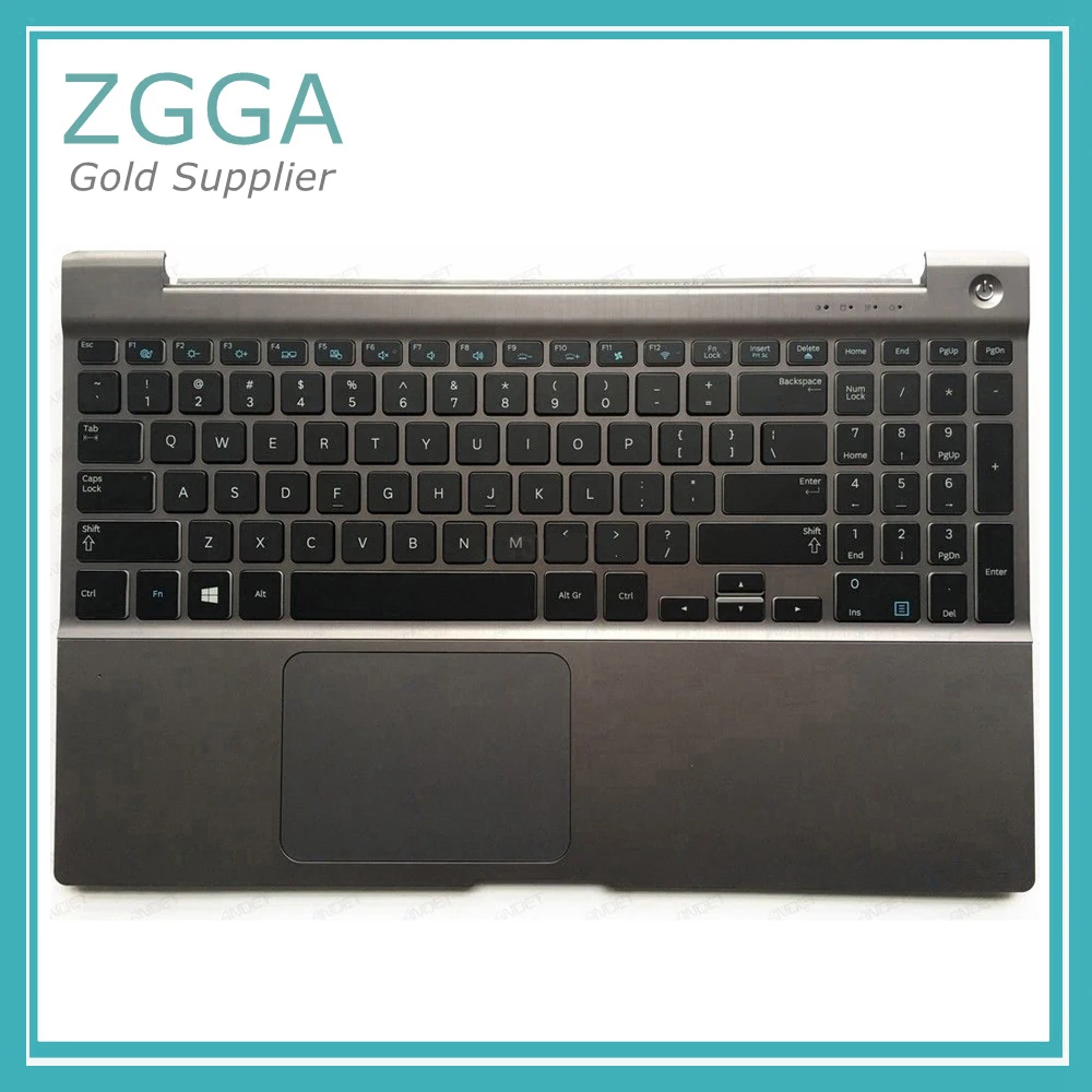 

Original New For Samsung NP700Z5A NP700Z5B NP700Z5C Palmrest Cover KB Bezel With US Keyboard Backlit EU No Backlight BA75-03509A