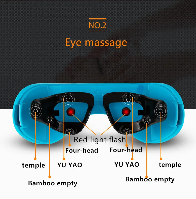 Беспроводной Детские миопии лечение массажер для глаз 3D красного света прибор для улучшения кожи вокруг глаз восстановить Видение Обучение восстановления очки для массажа глаз