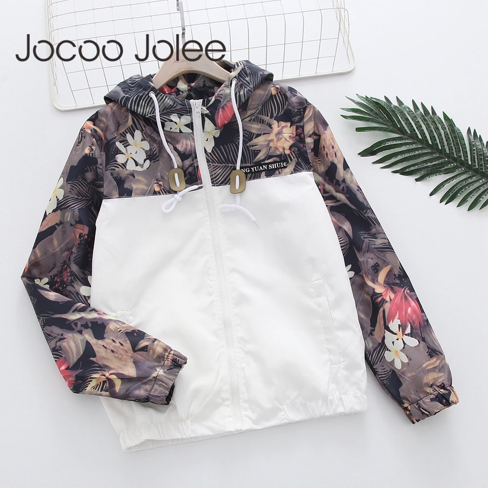 Women's Hooded Jackets 2018 Summer Causal windbreaker