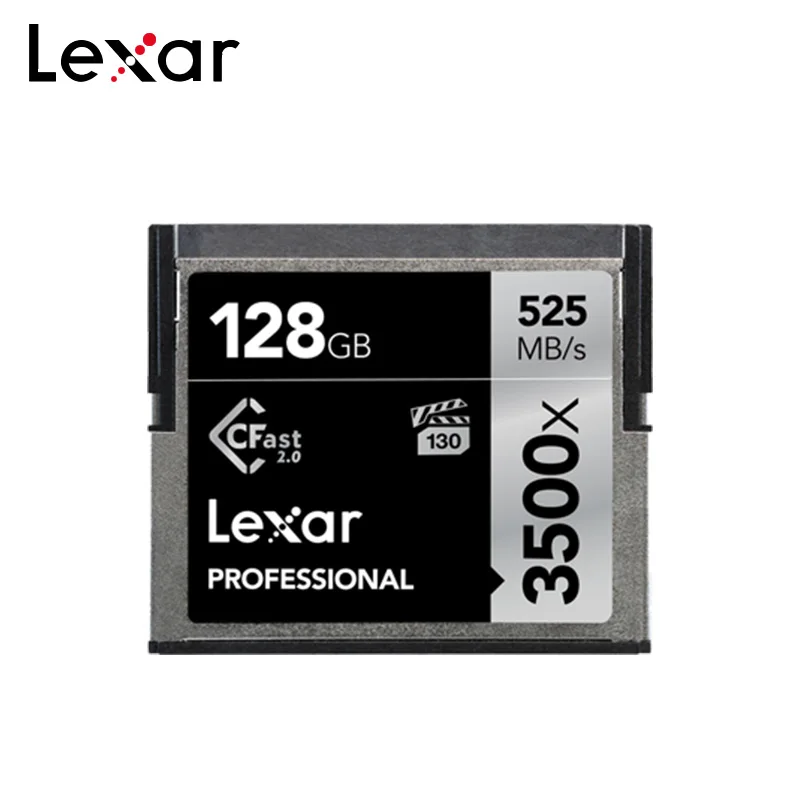 Лучший Оригинальный Lexar CF карта 256 GB 3500x карты памяти 64 GB 128 GB 512 GB 525 МБ с. 4 K CFast2.0 высоком Скорость подходит для HD Камер