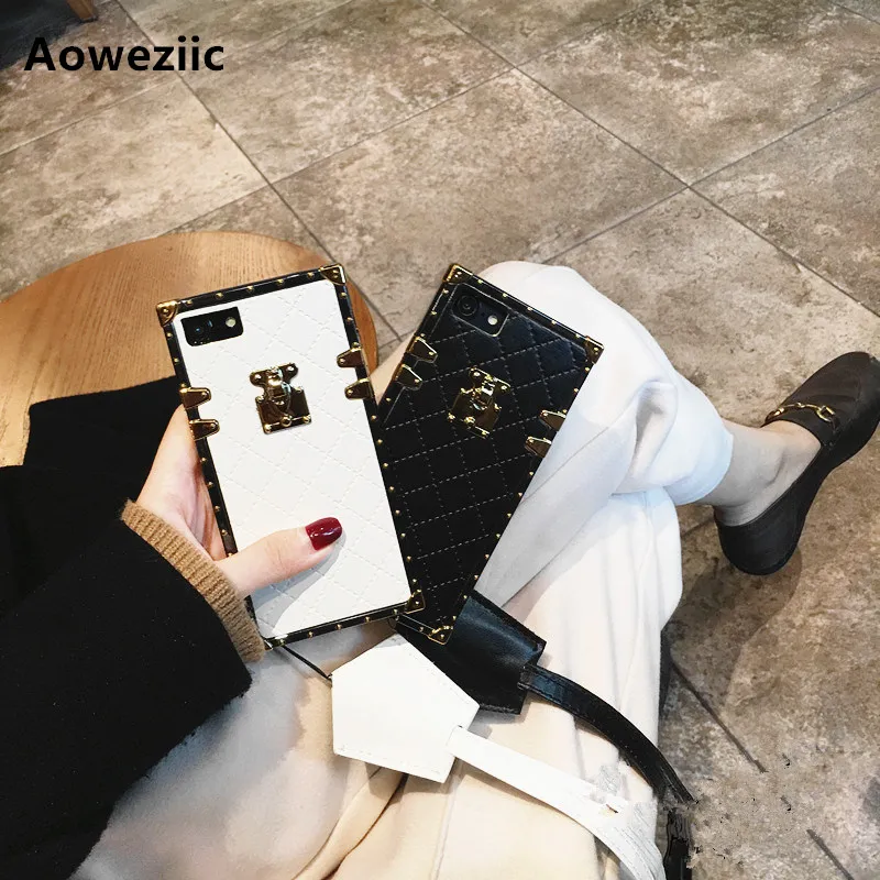 

Aoweziic cortex For iPhone 8 X XS MAX XR phone case 6s soft shell hanging neck shatter-resistant all-inclusive edge 7Plus tide