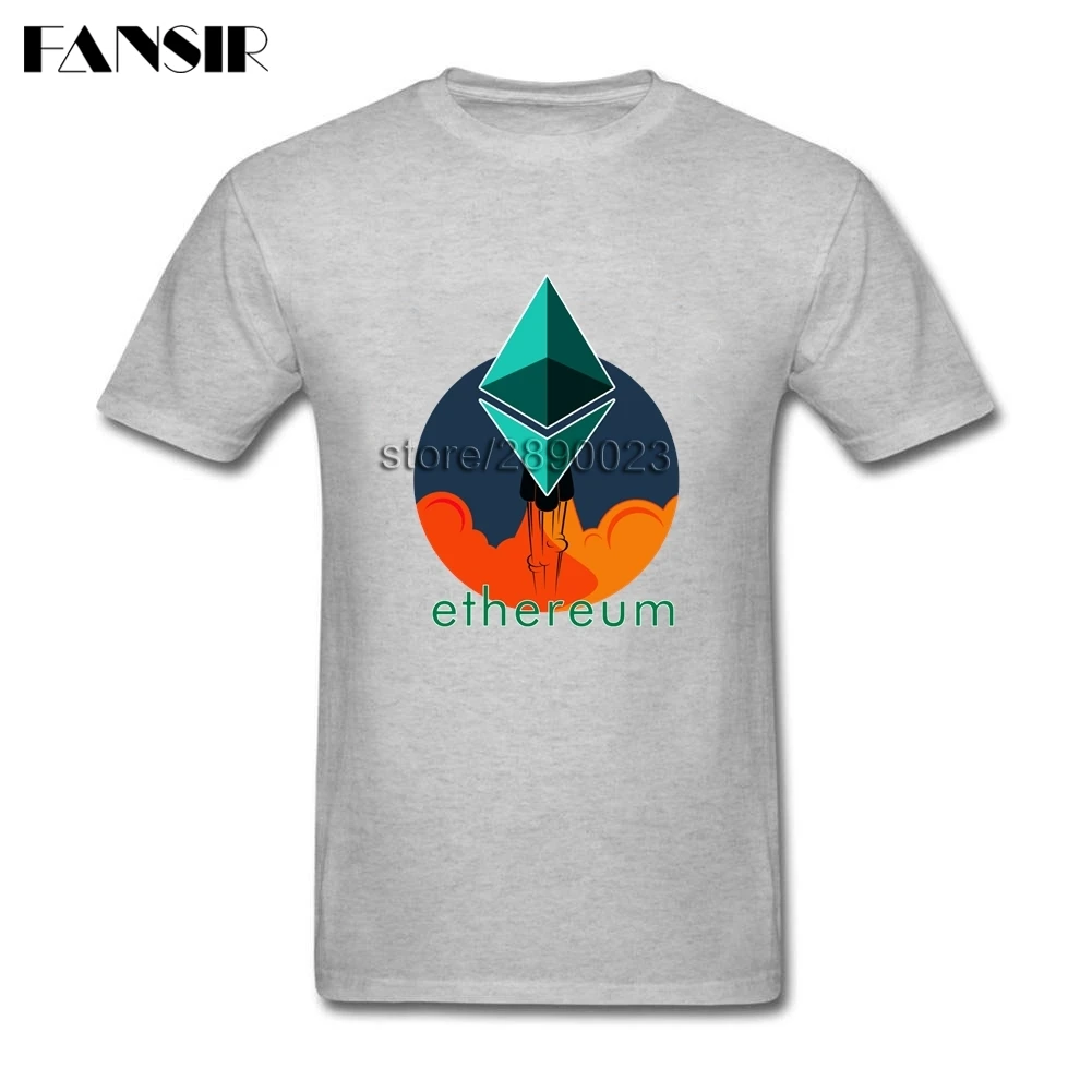 XS-3XL Rocket To The Moon And эфириума в винтажном стиле футболки для мужчин мужские короткий