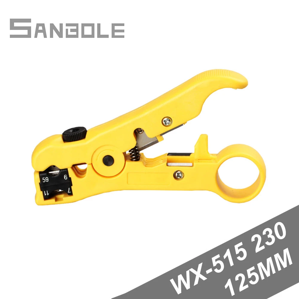 

Wx -515 Ratchet Clamp Pliers Multipurpose Cold Pressure Clamp Insulation Naked Terminal Crimping Pliers Coaxial Cable Stripper
