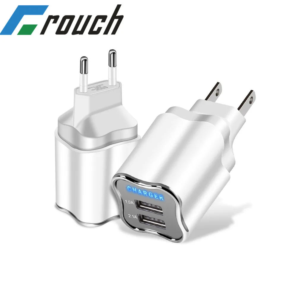 

USB Charger EU/US Plug 5V 2.1A Prise usb wall charger usb lader For Iphone X XS MAX XR Huawei P30 Samsung S10 android chargers