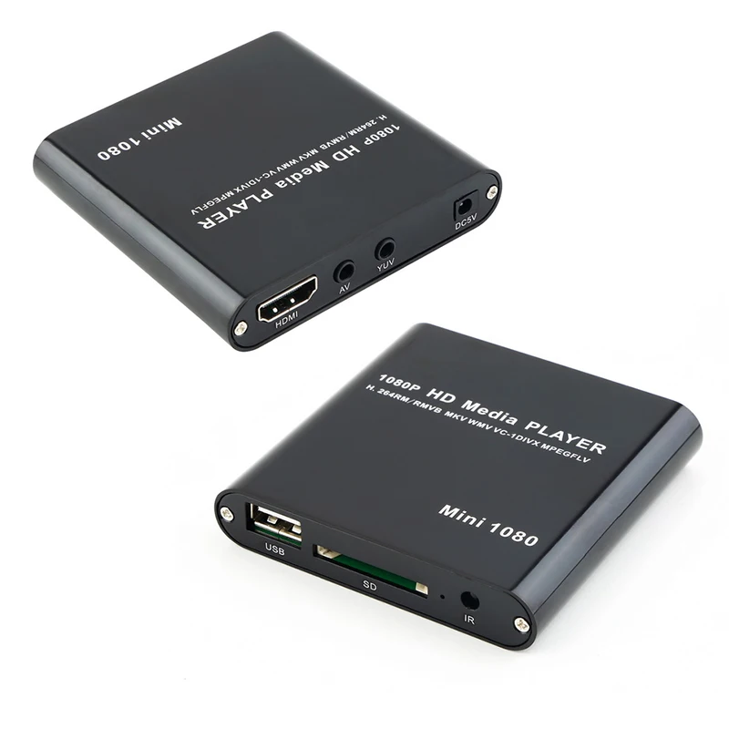 Kebidumei 1080P мини USB внешний HDD плеер Full HD с SD MMC кардридером поддержка хоста Mkv Hdmi Hdd