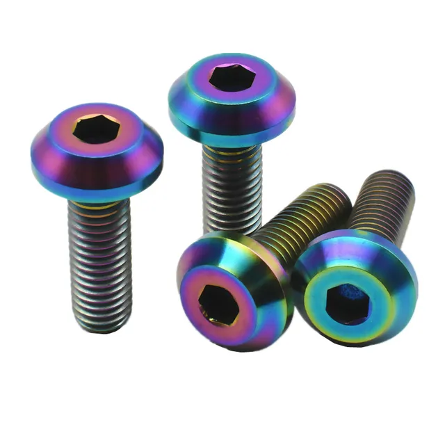 Titanium Disc Brake M6 M8 Bolts Motorcycle DIY Allen Hex Button Headed