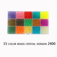 

15 / 10Colors Crystal DIY Water Spray Magic Aquarium Beads Handmade 3D Aquabeads Puzzle Children's Educational Toy Kit Ball Game