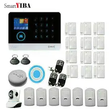 SmartYIBA WiFi 3G GPRS Alarm System Sensor kit For Home Security With Video Camera Surveillance Motion Alarm Fire/Smoke Sensor