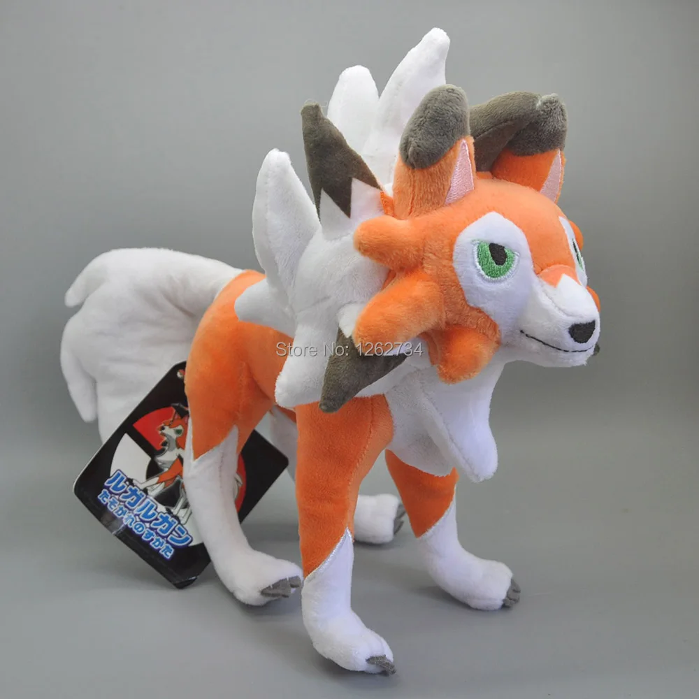 Lycanroc Dusk Form Rock-10inchT 12inch L-195g-34-B