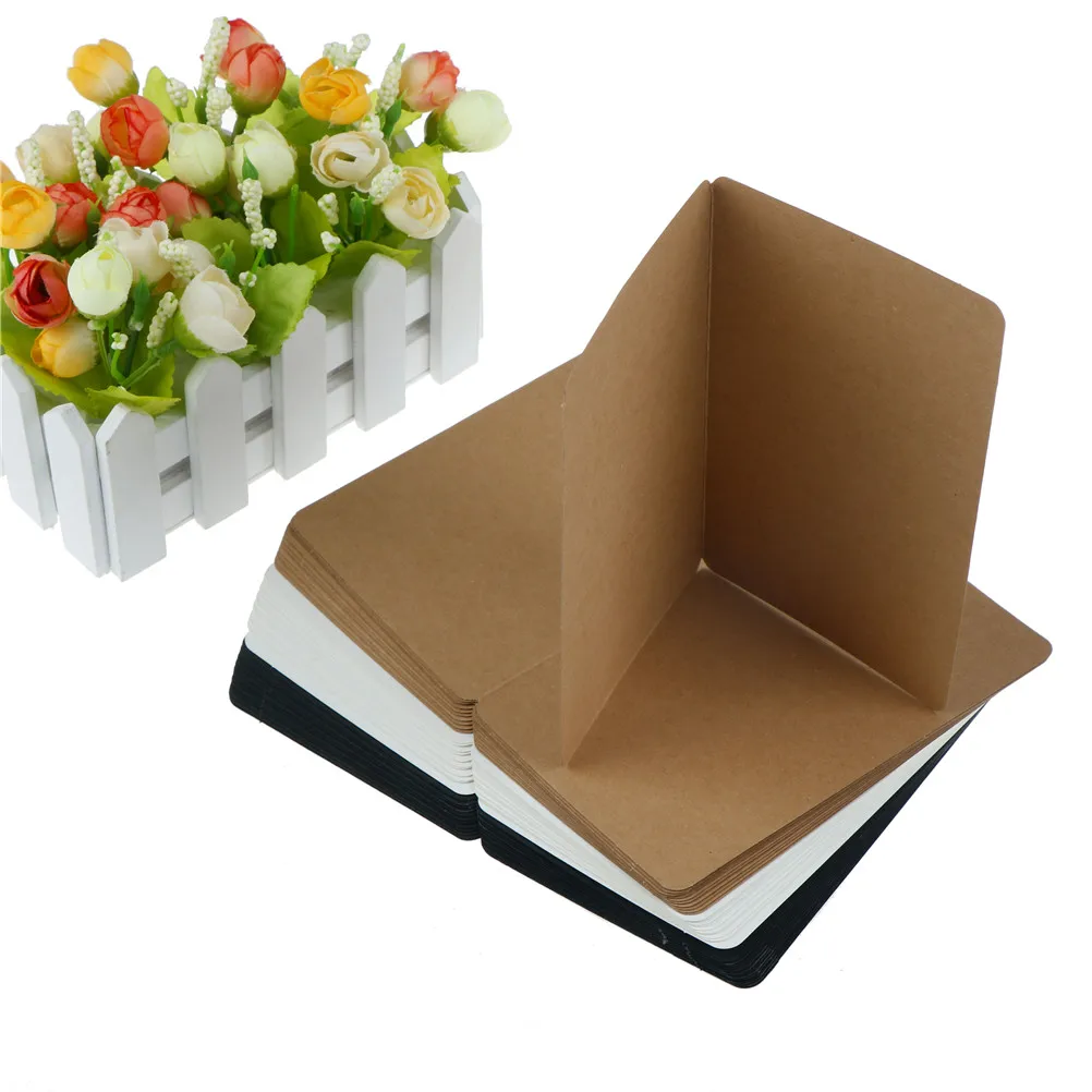 

12Sheets Greeting Card Kraft Paper Postcard Vintage Blank Postcards DIY Hand Painted Graffiti Message Card 18.7*15cm Wholesale