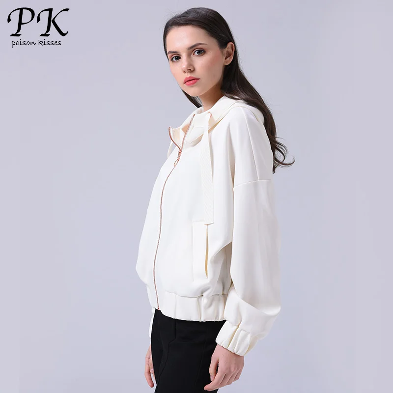 Ideal PK Basic Jacket Coat Women Zipper Streetwear Female Oversize Veste Windbreaker Womens Autumn Jacket