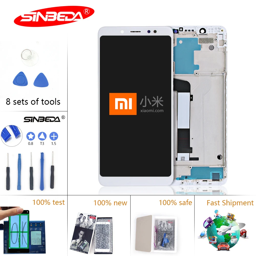 

Original LCD For Xiaomi Redmi Note 5 Pro LCD Touch Screen Digitizer Assembly Replacement For Redmi Note 5 LCD Snapdragon 636