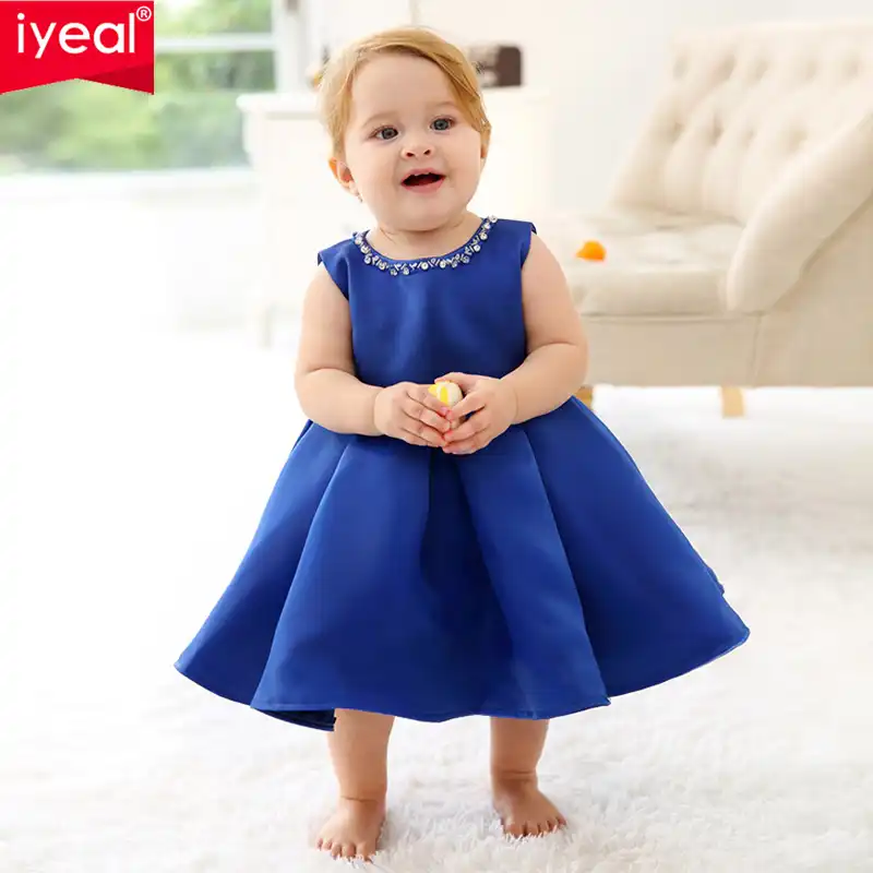 blue newborn dress