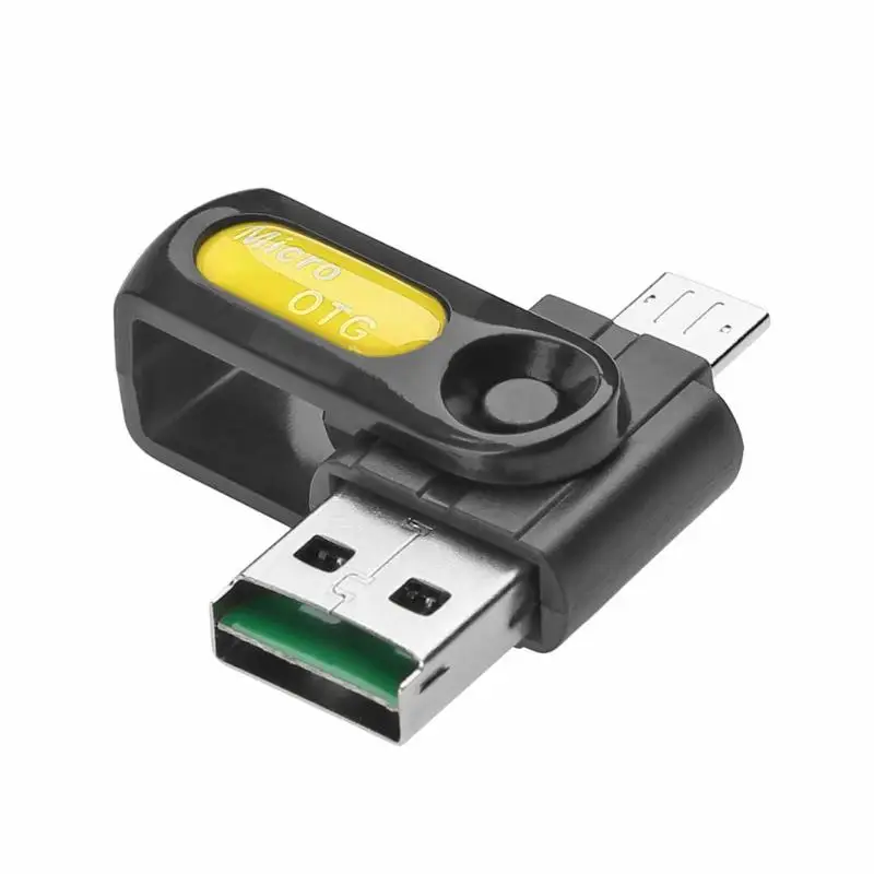 2019 2 в 1 USB OTG кардридер Универсальный Micro USB OTG TF SD карта памяти считыватель карт OTG адаптер для телефона Ноутбук телефон