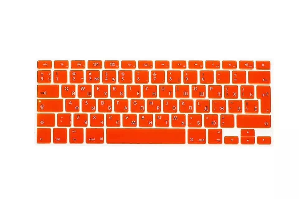 Защита клавиатуры с русскими буквами для Macbook Air Pro retina 1" 15" 1", чехлы для ноутбуков Mac book 13 15, европейская версия Великобритании
