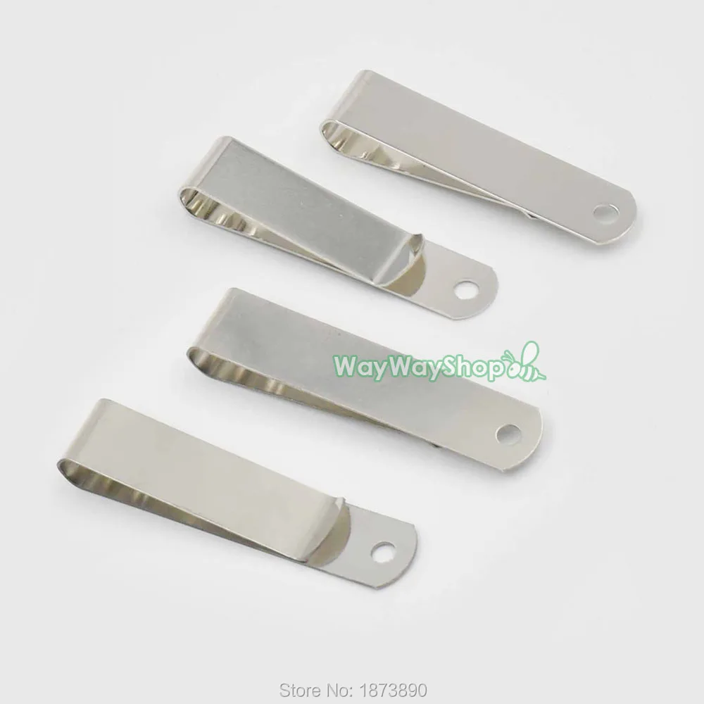 

25 pcs Small Belt Clip 52mm x 11mm & 63mm x 13mm Leather Craft for Spring Holster Hook Buckles 2'' X 0.43''