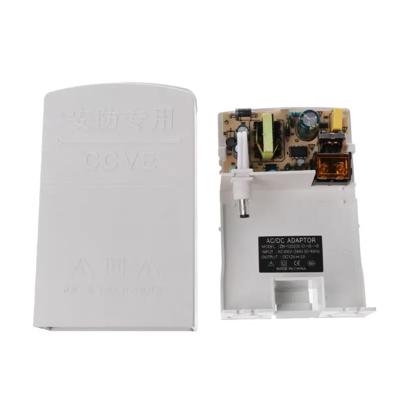 

Power Adapter Charger 12V 2A Waterproof Rainproof Outdoor Wall for Monitor CCTV CCD Security Surveillance IP Camera