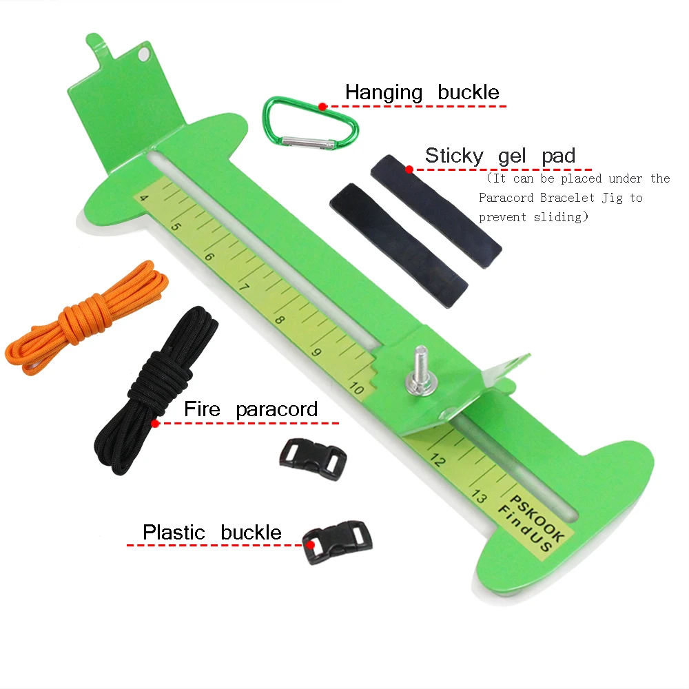 PSKOOK Paracord Bracelet Metal Jig Kit Adjustable length 4