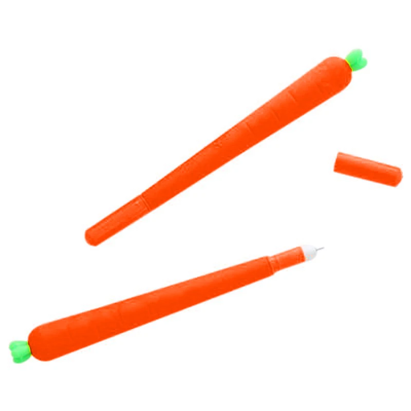 12 шт. гелевая ручка для моркови Мягкая Ручка-роллер Новинка милая для офиса школы