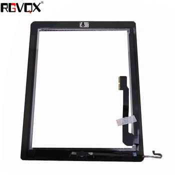 

RLGVQDX Replacement Parts For iPad 4 Touch Screen Digitizer For Ipad4 A1458 A1459 A1460 with Home Button and Adhesive