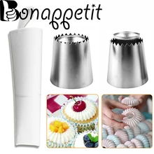 3 шт./компл. кольцо печенье плесень Трубопроводы Сопла русский насадки обледенение трубопроводов набор насадок с кондитерский мешок украшения торта Кондитерские Совет