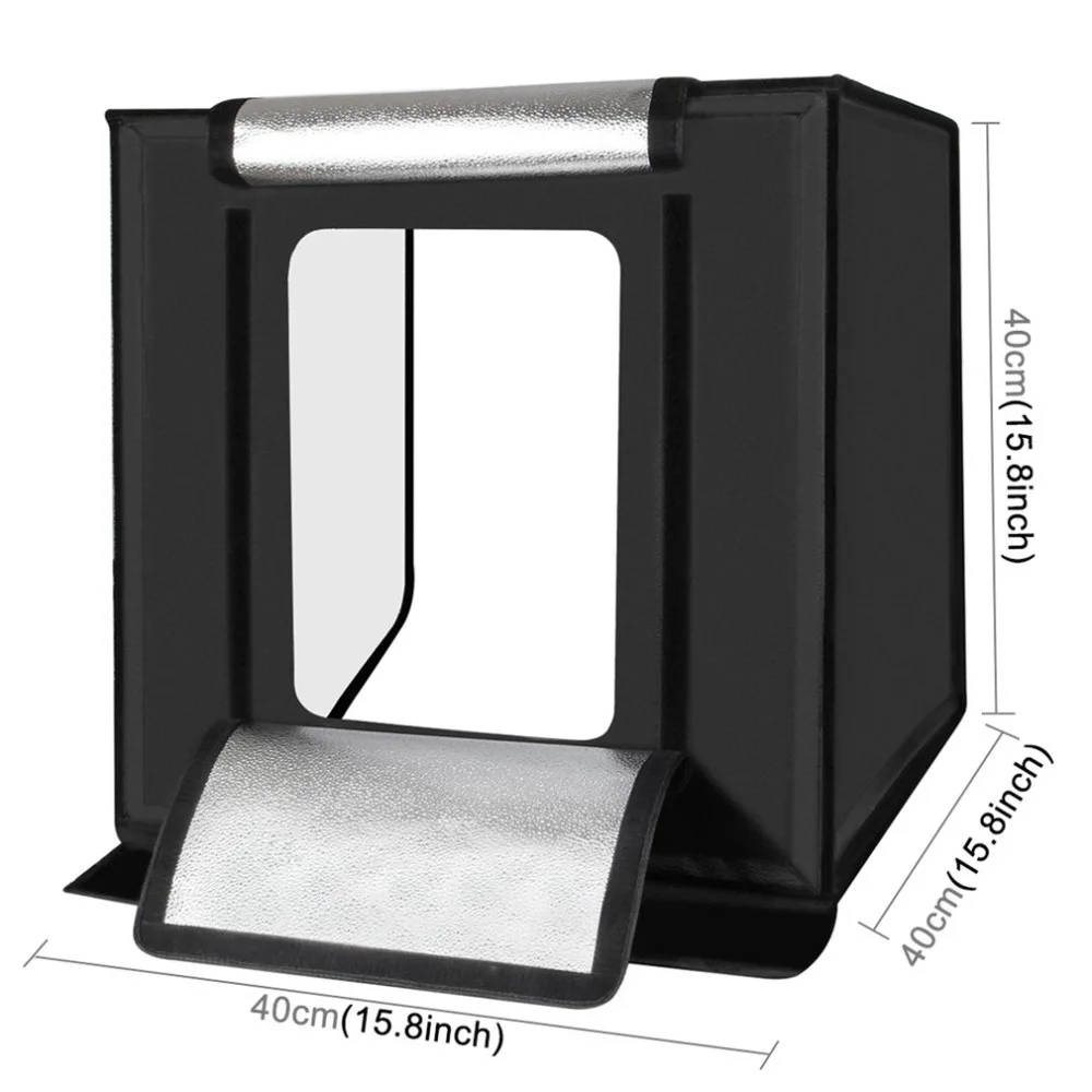 PULUZ 40*40 см световая коробка мини фотостудия коробка для фотосъемки складной софтбокс светодиодный фотостудия съёмка палатка коробка