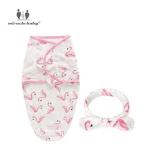 2 шт./компл. хлопок для новорожденных Модная одежда для детей, Детская мода Пеленальное Одеяло детская пеленка для сна муслин Обёрточная бумага модная лента для волос