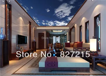 

S-1069/ Blue Sky /Print Ceiling tiles /PVC Stretched Ceiling Film/Home or Ceiling Decoration/Function as Ceiling Panel