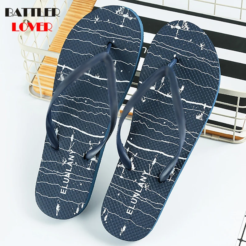 

Casual Lovers Beach Slippers Men Slip On Clip Toe Flip Flops Male Fashion Personality Sandals Korean Style Slippers