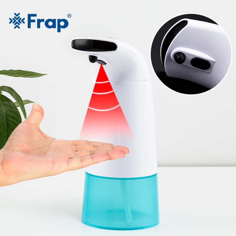 

FRAP 280ML Automatic Liquid Soap Dispenser ABS Sensor Soap Dispenser Pump Shower Soap Bottle For Bathroom saboneteira