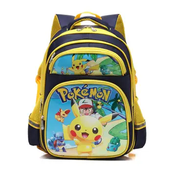 

Anime Pokemon Go Game Backpack Yellow/Pink Pikachu Boys Girls schoolbag Rucksack Cartoon Quality Lovely Mochila Feminina