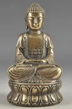 

China collection of old Handmade bronze Buddha statue
