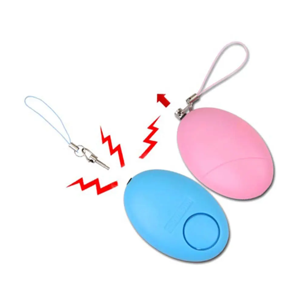 Self Defense Alarm Security Protect Alert Egg Shape Scream 120dB Emergency Alarm Keychain Personal Safety For Girl Child Elderl