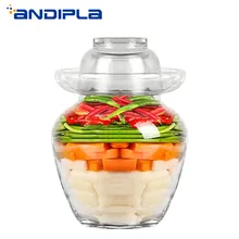 Утолщенная Бессвинцовая Стеклянная банка для соления, бытовые бутылки для соления, ночные пятна, маринованная капуста, редиска, контейнер, кухонные аксессуары