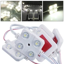 12 В 10x4 светодиодный водонепроницаемый внутренний светильник на крышу, комплект, автомобильное Внутреннее освещение для RV Van Boat Trailer, автомобильный Стайлинг, яркая белая лампа
