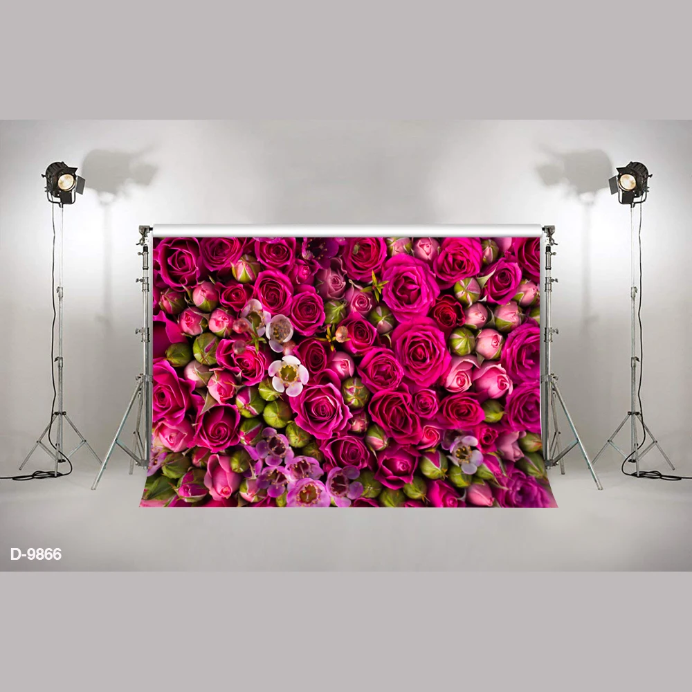 3D Цветущий красный цветок настенный фон свадебный душ фон для фотостудии стенд реквизит цветочный свадебный портрет фоны