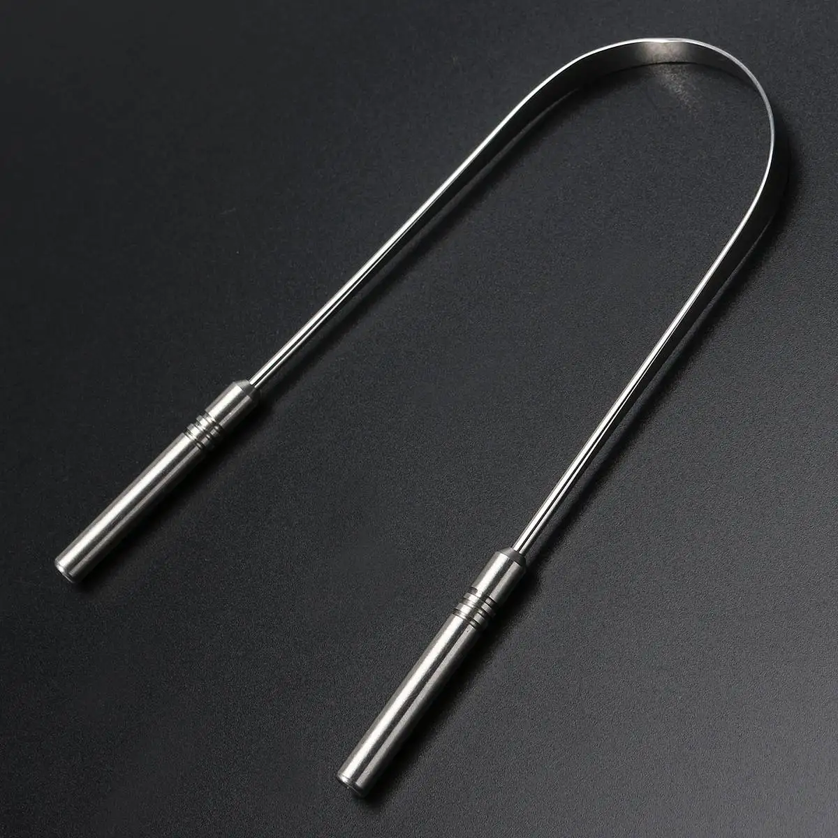Stainless Steel Tongue Scraper Cleaner Fresh Breath Cleaning Coated