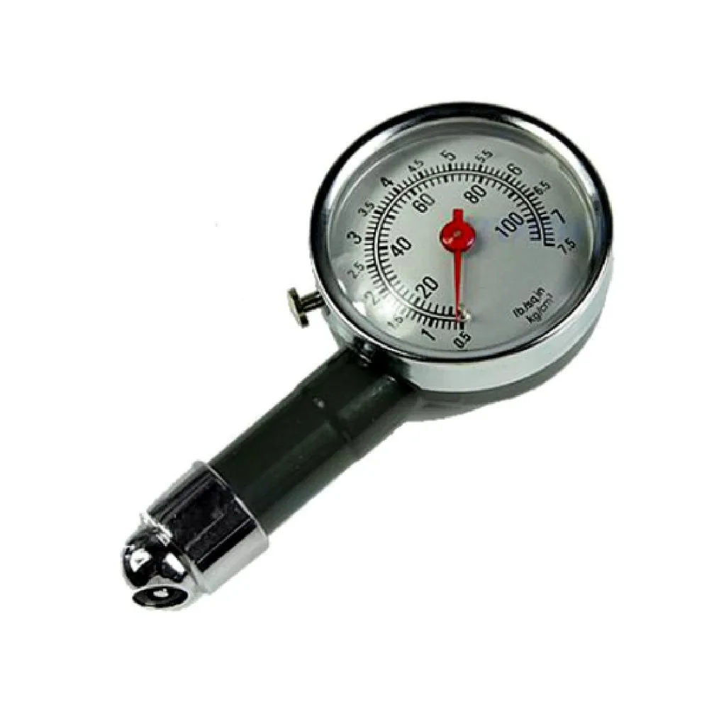 HQ design Bike Car Trunk Wheel Dial Tire Gauge Meter Precision Pressure