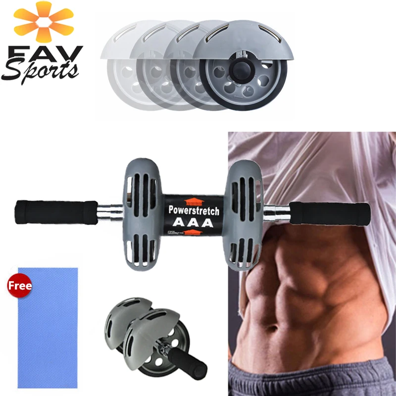 

Abdominal Wheel Arm Muscle Training Fitness AB Roller For Exercises No noise Workout Belly Leg Slimming Fitness Equipment